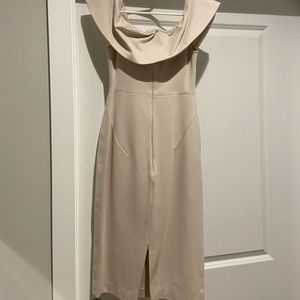 Ivory off the Shoulder Formal Dress